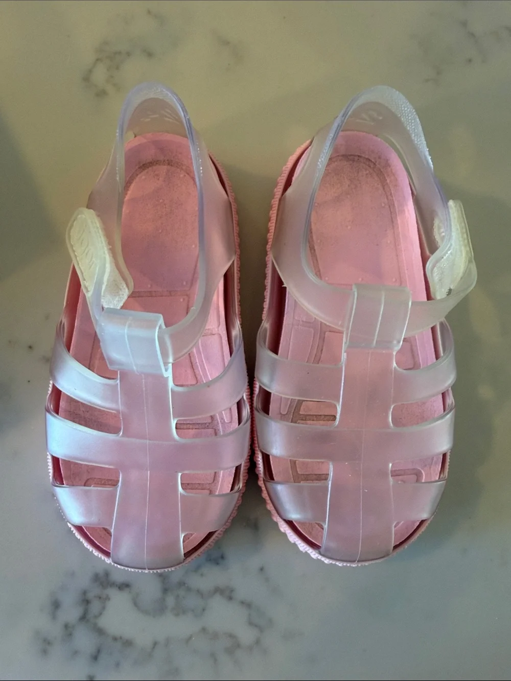 Igor Pink Translucent Jelly Sandals for Kids size 8